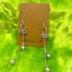 Silver styling earrings